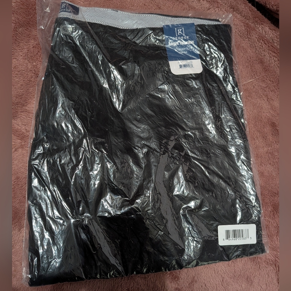 George Men's Above The Knee Black Shorts